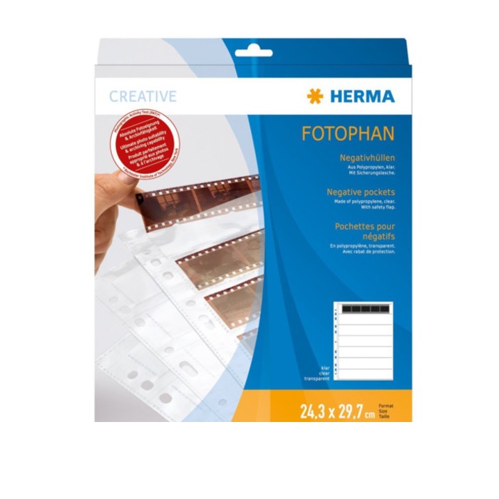 Herma Negative Sheets 35mm Transparent 7x5 Negatives