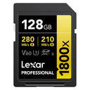 Lexar Professional SDXC 128GB BL 1800x UHS-II V60 gold