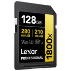 Lexar Professional SDXC 128GB BL 1800x UHS-II V60 gold