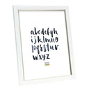 Deknudt Frame in white painted look with matching piping 20x30 S46AF1