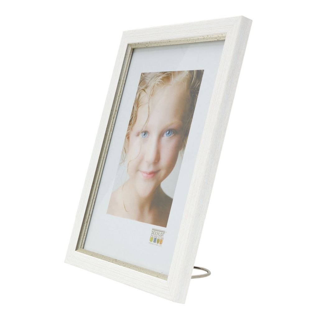 Deknudt Frame in white painted look with matching piping 20x30 S46AF1