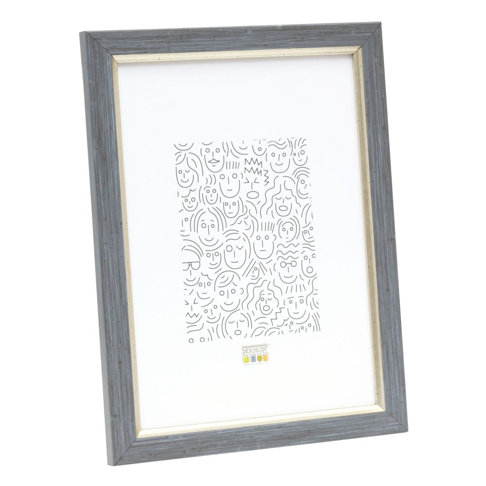 Deknudt Frame in gray painted look with matching piping 20x30 S46AF7