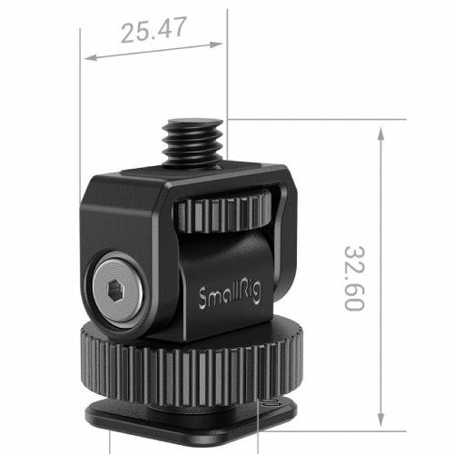 SmallRig 3577 Mini Cold Shoe to 1/4"-20 Screw Adapter