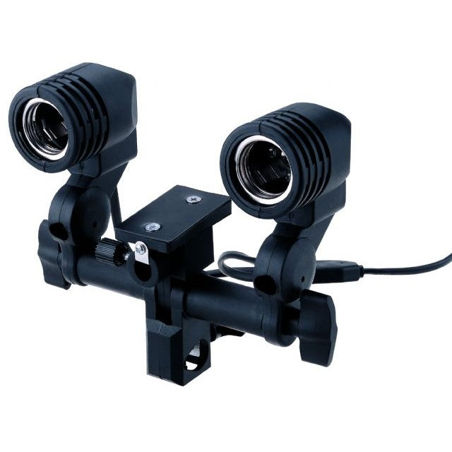 StudioKing Universal E27 Lamp holder with 2 Fittings DLE27D