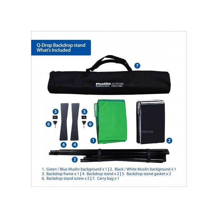 Phottix Collapsible Q-Drop Kit (1.52*2.26m)