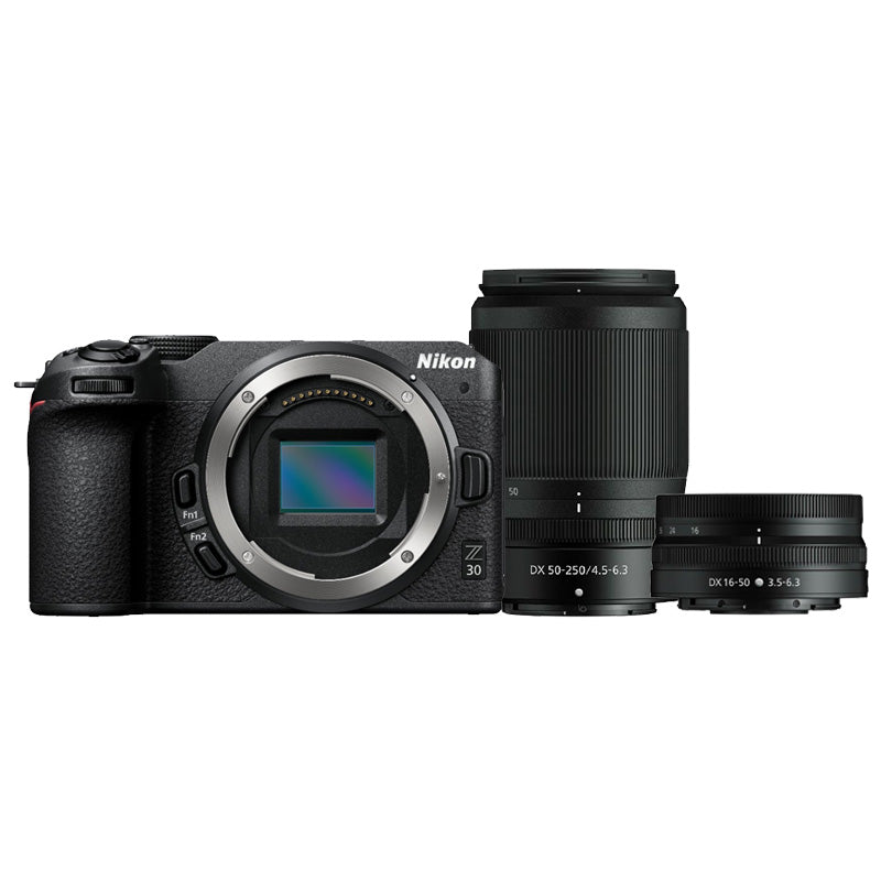 Nikon Z30 + 16-50mm + 50-250mm dubbelzoomkit