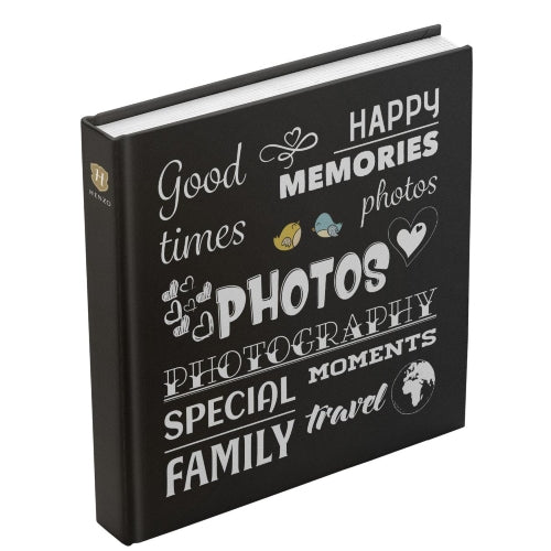 Henzo photo album 100 pages Wording 30x30 black