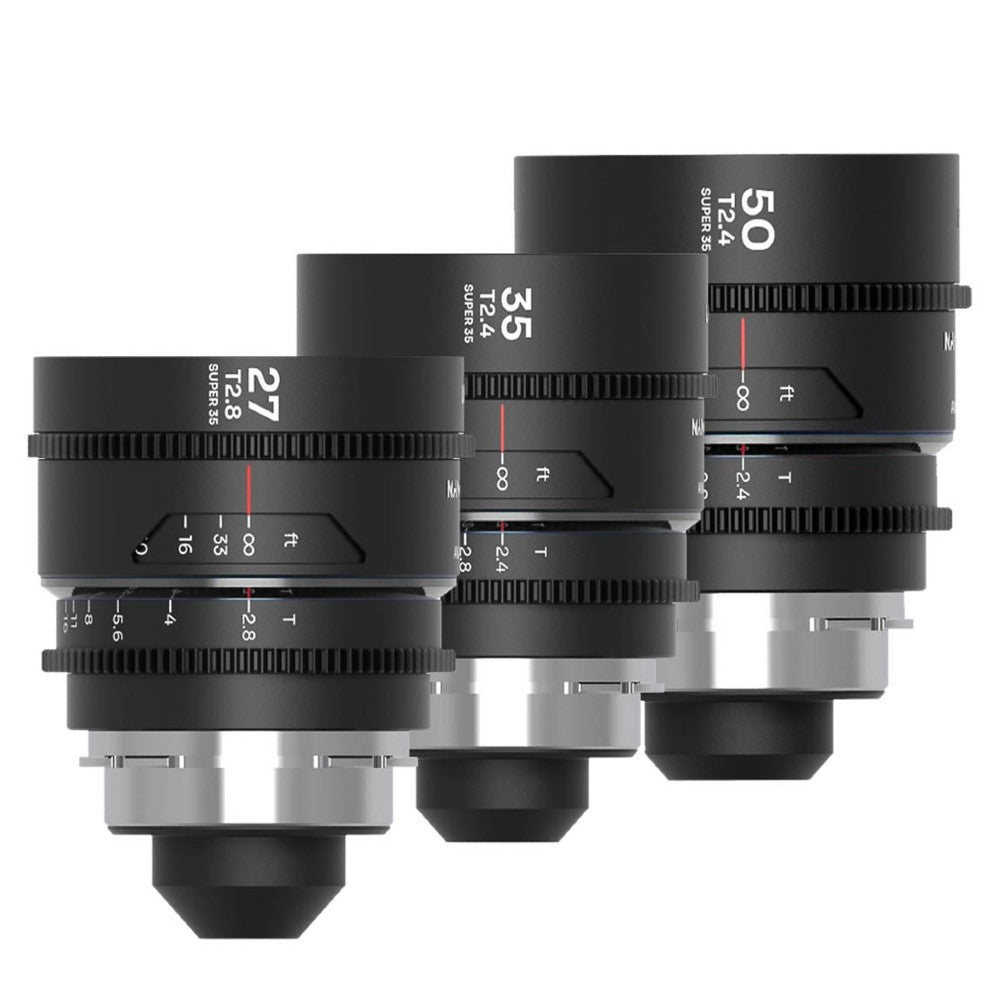 Laowa Nanomorph S35 Bundle (27,35,50mm) (Silver) (Cine) Arri PL/EF