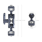 SmallRig Magic Arm with Dual Ball Heads (1/4”-20 Screw and ARRI Locating Screw) 3874