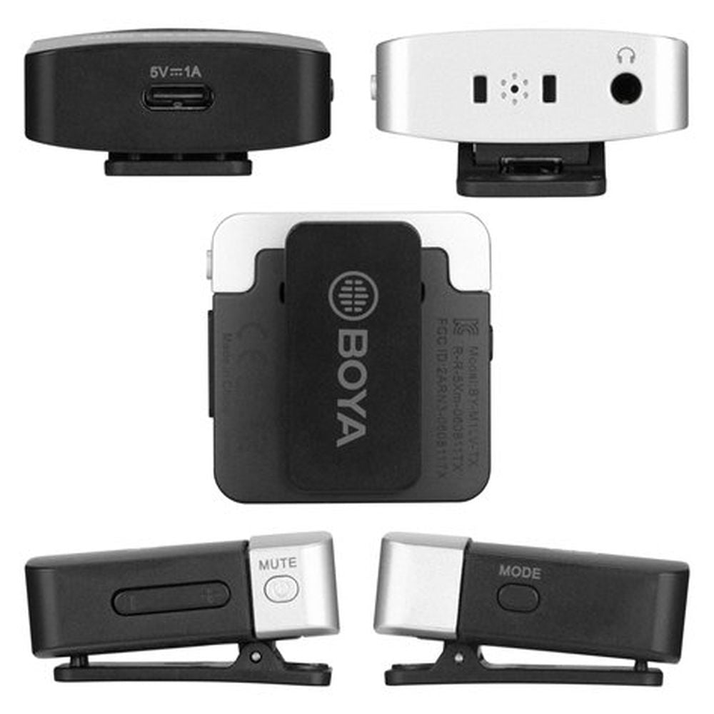 Boya 2.4 GHz Dasspeld Microfoon Draadloos BY-M1LV-U voor USB-C