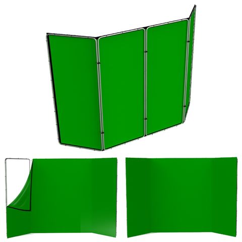 StudioKing Panoramic Background Green Screen FSF-240400PT 240x400cm