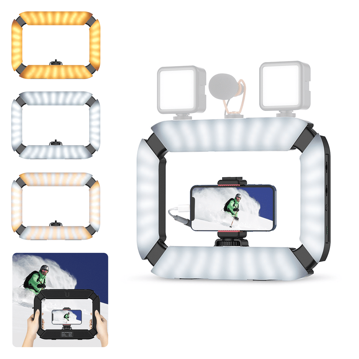 Ulanzi U200 Ring Lamp Video rig + 8000MAh Power Bank