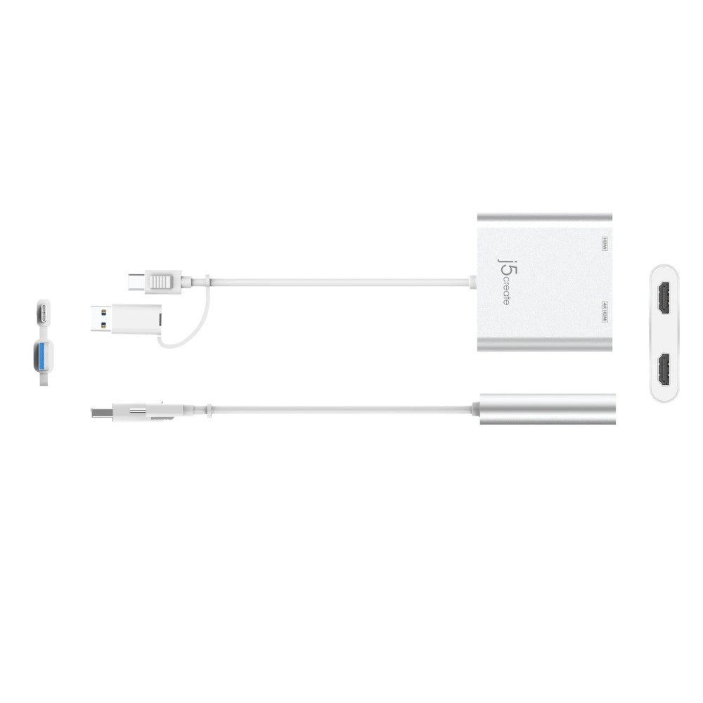 j5create USB-C® to Dual HDMI™ Multi-Monitor Adapter