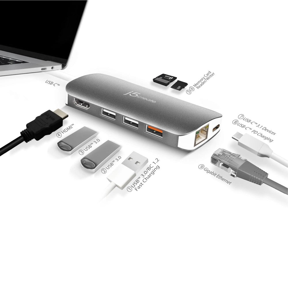 j5create USB-C Multi Adapter (9 function in 1)