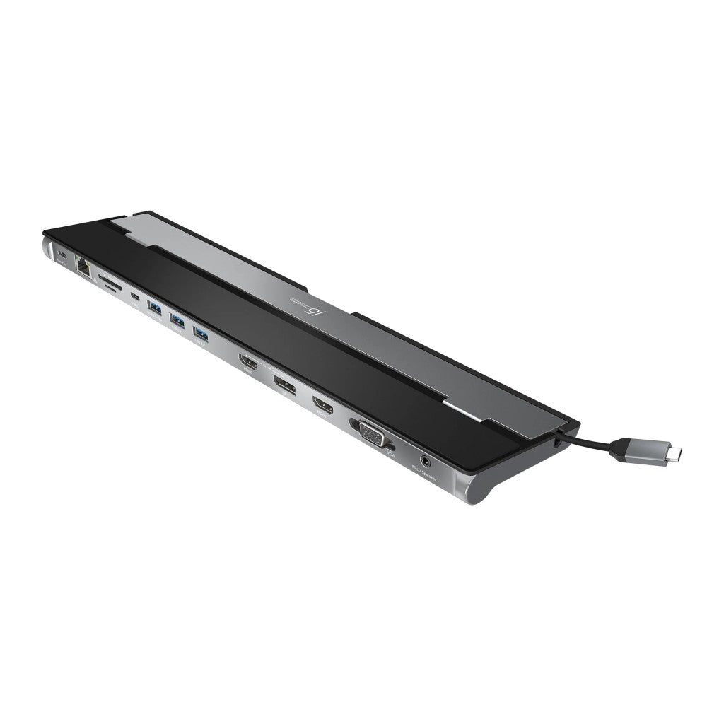 j5create USB-C™ Triple Display Docking Station with 100W PD Adapter - EU