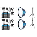 Nanlite Forza 60 II LED dual kit (w/ light stand and softbox)