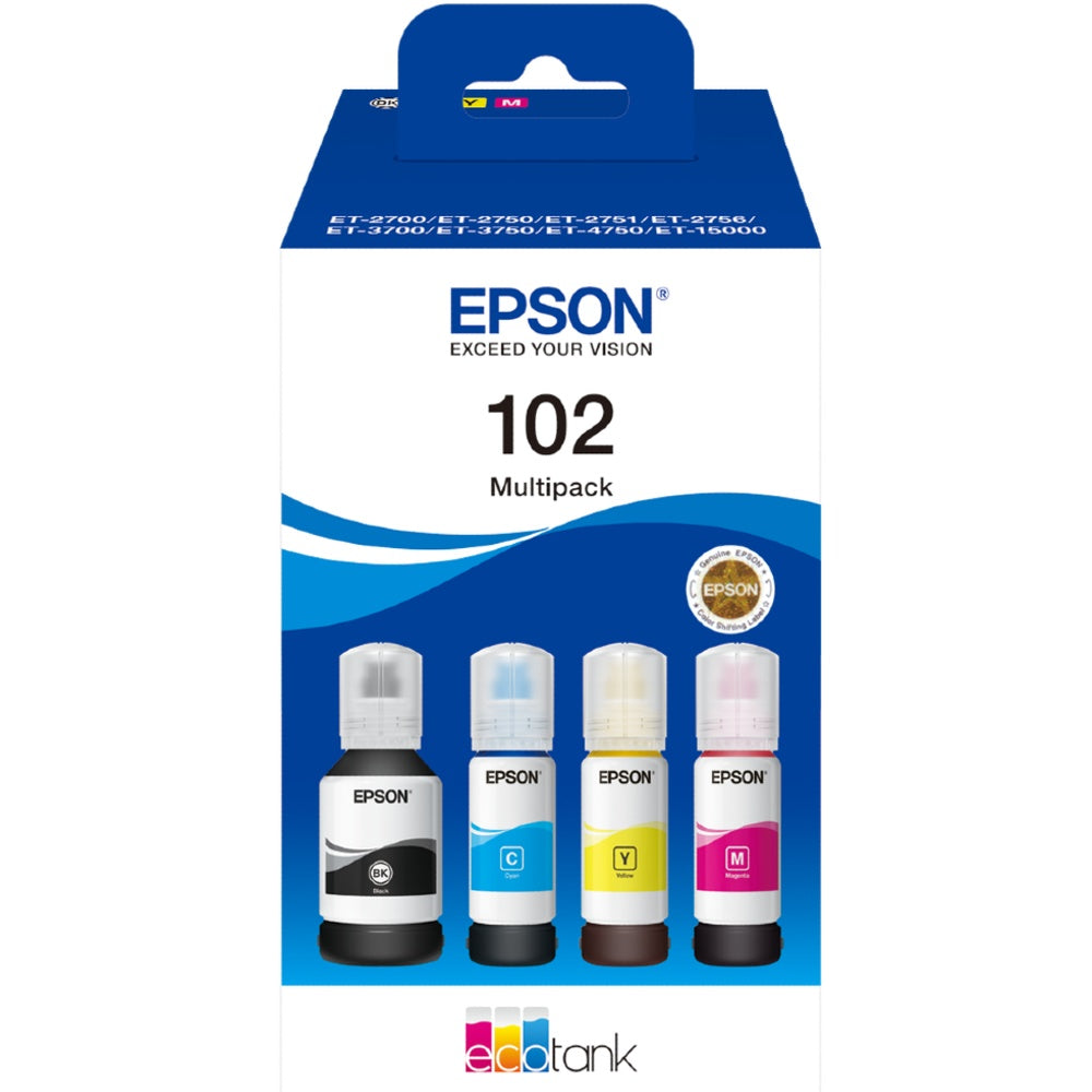 Epson 102 EcoTank 4-Colour Multipack Ink