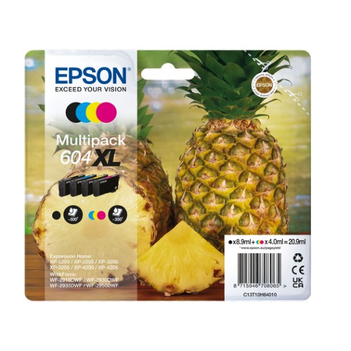 Epson Multipack 4-Colour 604XL EasyMail Ink Cartridge