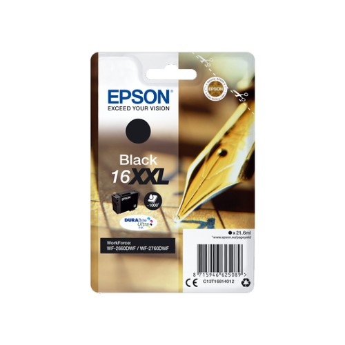 Epson Singlepack Black 16XXL DURABrite Ultra Ink