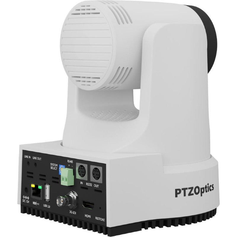 PTZOptics Move 4K, a 3th Gen PTZ Camera, 12X Optical Zoom - White