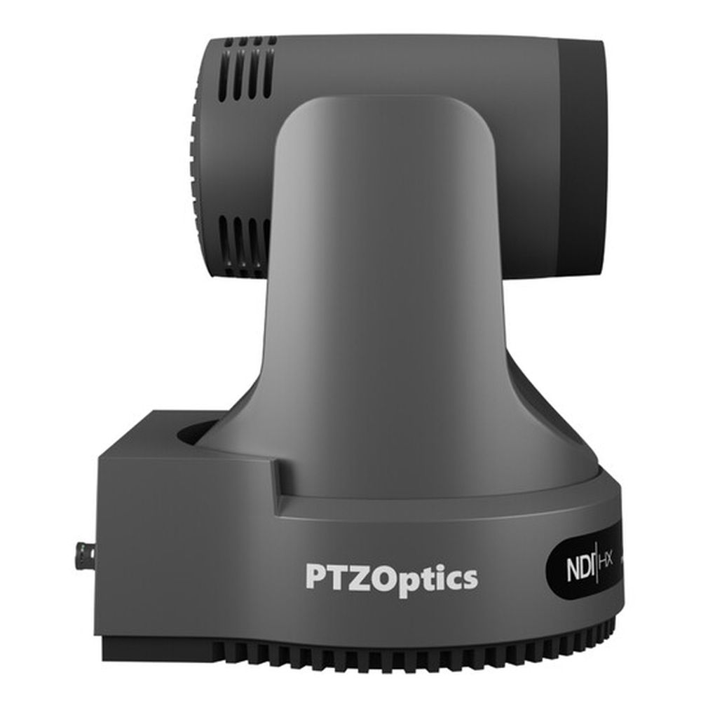 PTZOptics Move 4K, a 3th Gen PTZ camera, 12x Optical Zoom grey