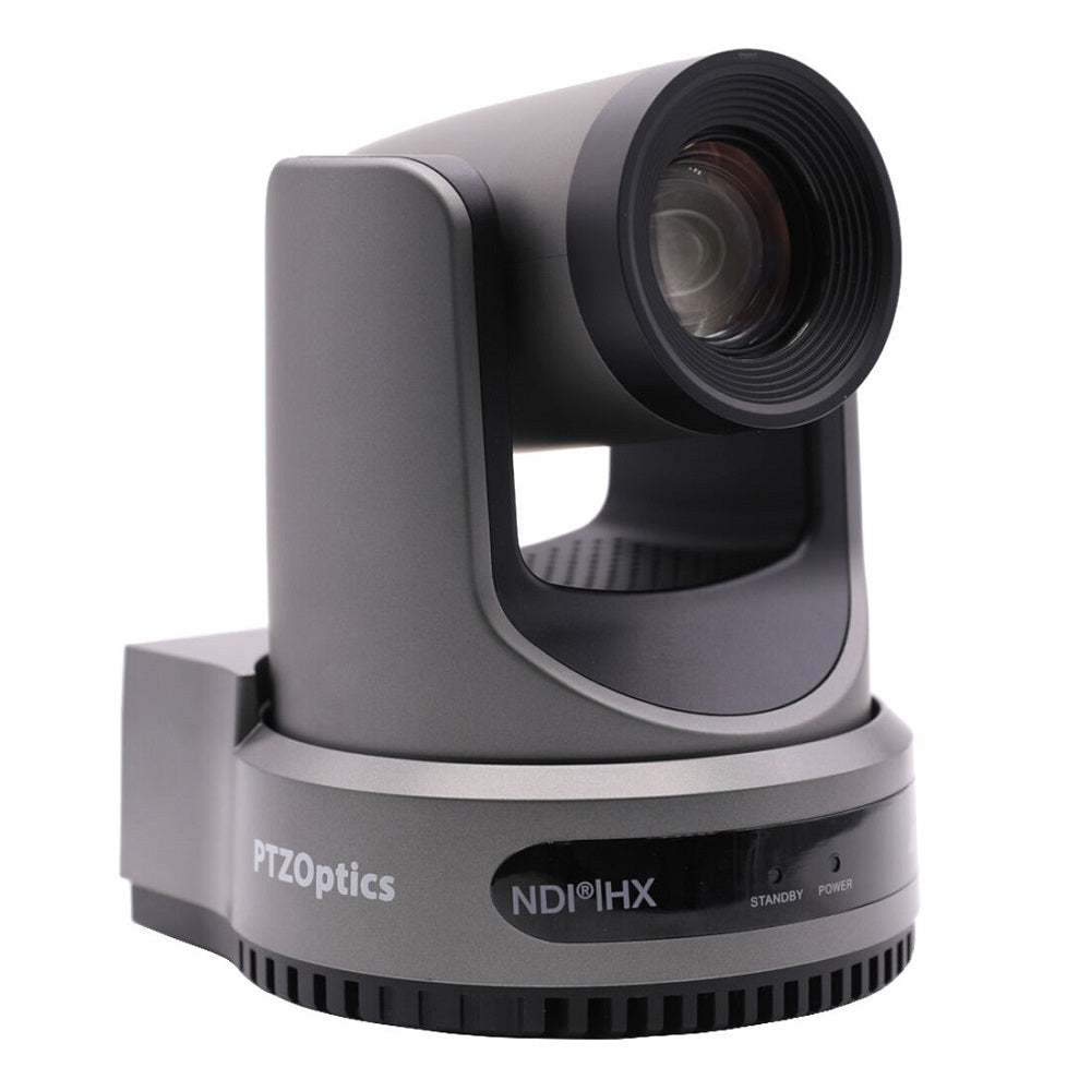 PTZOptics Move 4K, a 3th Gen PTZ Camera, 20X Optical Zoom - Gray