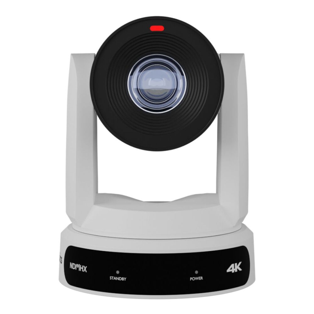PTZOptics Move 4K, a 3th Gen PTZ camera, 30x Optical Zoom white