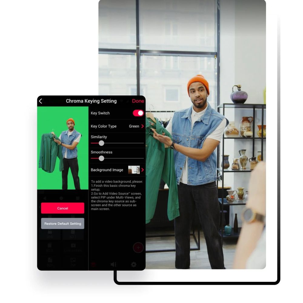 YoloLIV YoloMax monitor with integrated Live Streaming Encoder