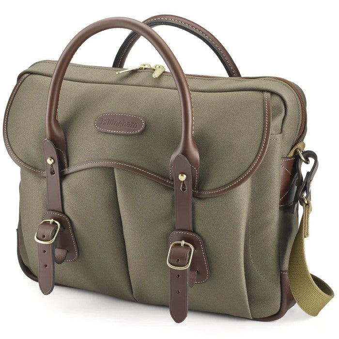 Billingham Thomas Briefcase - Sage Fibrenyte/Chocolate