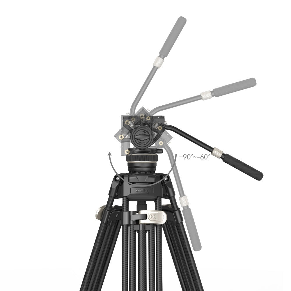 SmallRig 3989 Heavy-Duty Carbon Fiber Tripod Kit