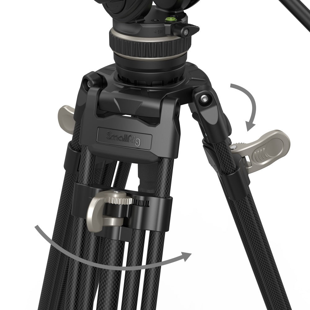 SmallRig 3989 Heavy-Duty Carbon Fiber Tripod Kit