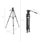 SmallRig 3989 Heavy-Duty Carbon Fiber Tripod Kit