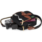 Billingham POLA STOWAWAY - Black / Tan leather