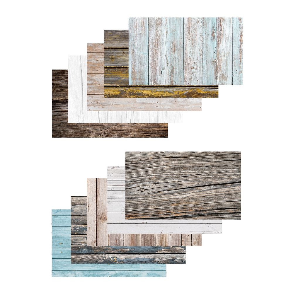 Caruba Backdrops Wood 10 Pack (5x2 Flat Lays)