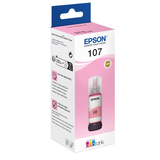 EPSON 107 EcoTank Light Magenta Ink Bottle