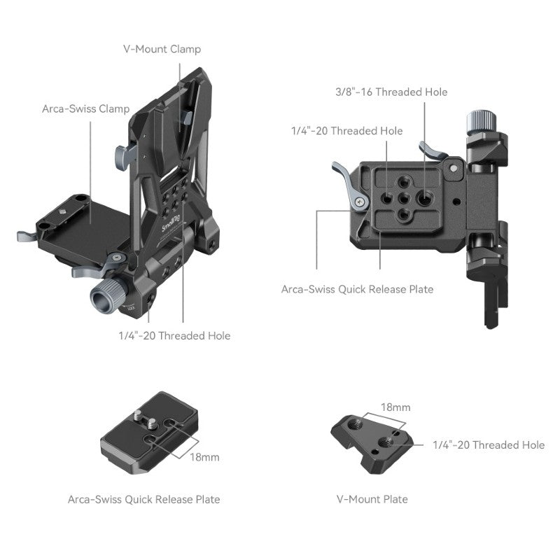 SmallRig Compact V-Mount Battery Mounting System 4064