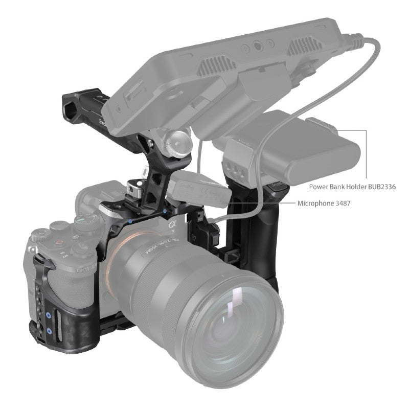 SmallRig "Rhinoceros" Advanced Cage Kit for Sony Alpha 7R V / Alpha 7 IV / Alpha 7S III 3710