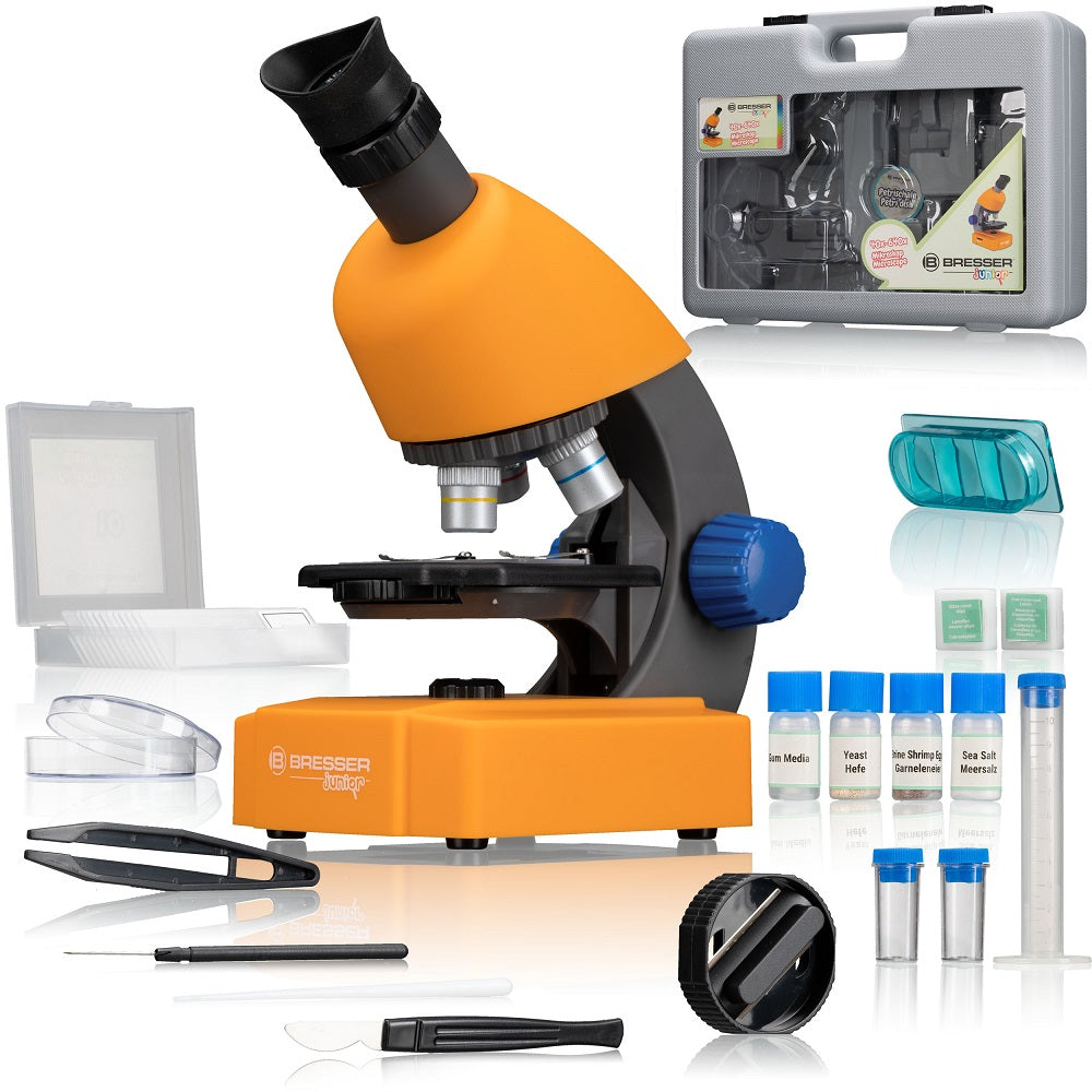 BRESSER JUNIOR Microscope Set with Accessories and Transport Case