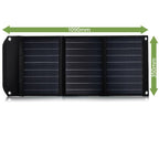 BRESSER Mobile solar charger 40 watts with USB and DC connection