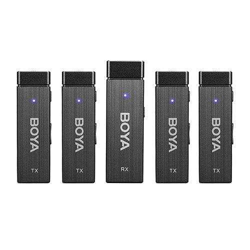 Boya Wireless Microphone 1 RX-4TX TRRS-TRS