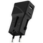 Rolling Square Pocket Travel Adapter - Black