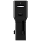 Rolling Square Pocket Travel Adapter - Black