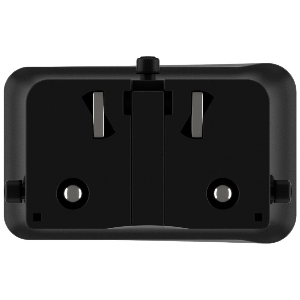 Rolling Square Pocket Travel Adapter - Black