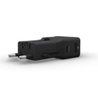 Rolling Square Pocket Travel Adapter - Black