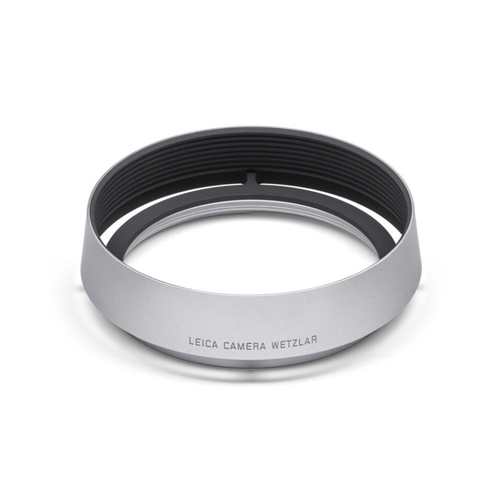 Leica 19658 Lens Hood Q3, Round, Aluminum, Silver Anodized Finish