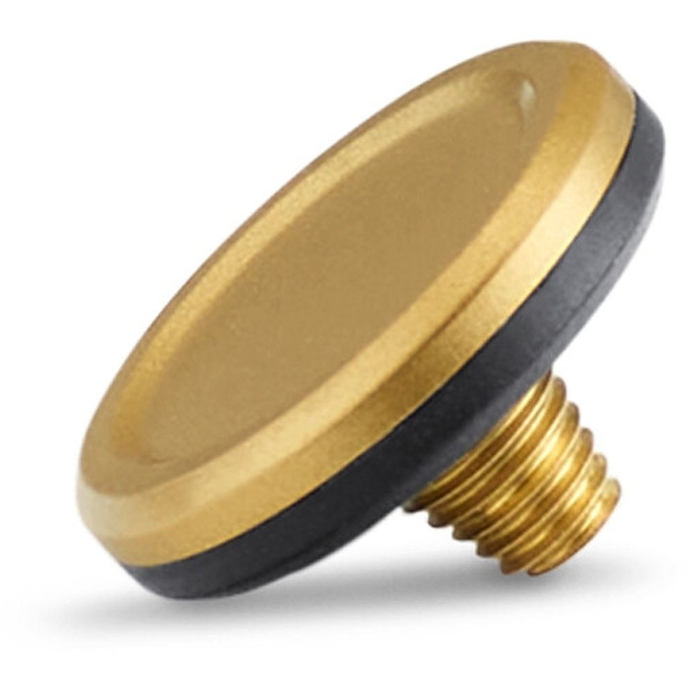 Leica 19599 Soft Release Button, Brass, Blast Finish