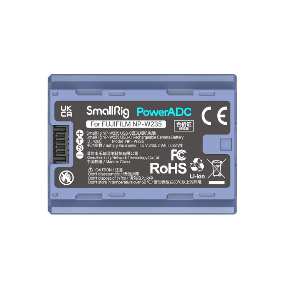 SmallRig NP-W235 USB-C Rechargeable Camera Battery 4266