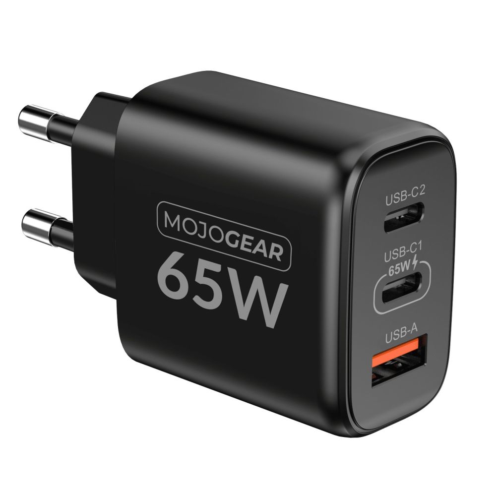 MOJOGEAR USB Charger 65W 2x USB-C / 1x USB Port