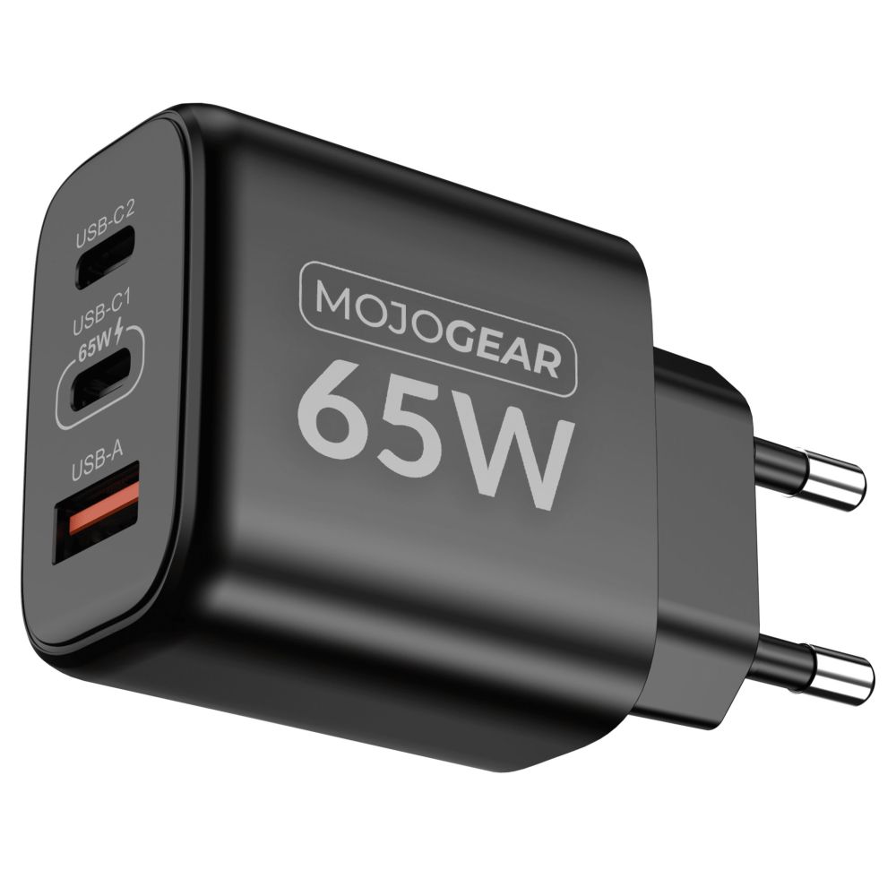 MOJOGEAR USB Charger 65W 2x USB-C / 1x USB Port