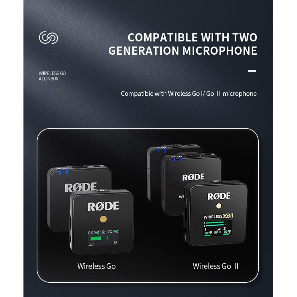 Telesin Charge Box for RØDE Wireless GO & GOII, 4000mAh Battery